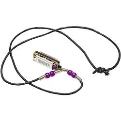 Foto van Hohner mini harmonica c met halsketting - violet