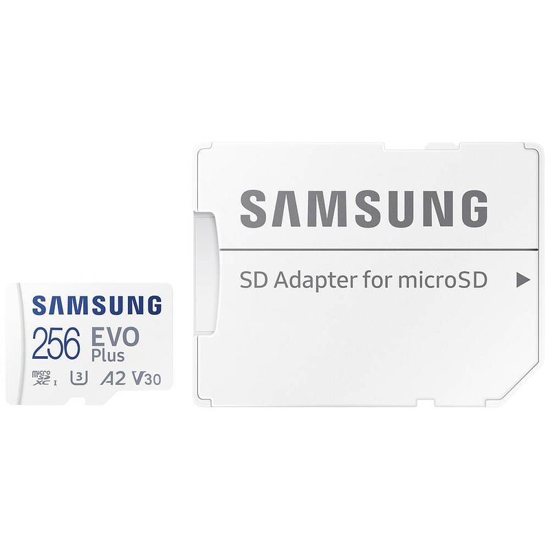 Foto van Samsung evo+ flash geheugenkaart microsd 256gb