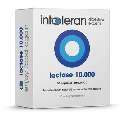 Foto van Intoleran lactase 10.000 fcc capsules