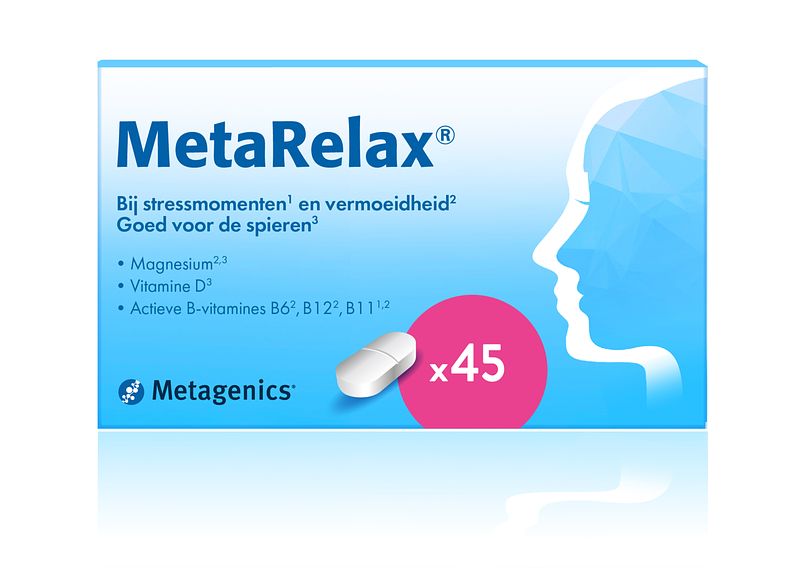 Foto van Metagenics metarelax tabletten