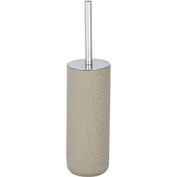 Foto van Wenko toiletborstel en houder joy 9,5 x 36 cm beton taupe