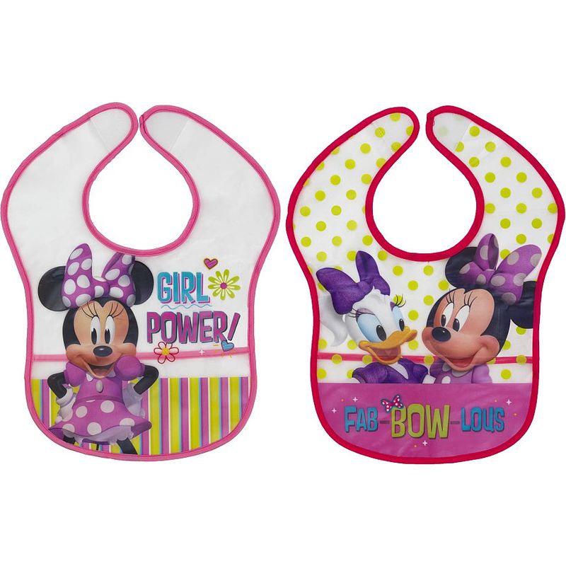 Foto van Disney slabbetjes minnie mouse junior 30 x 31 cm eva 2 stuks