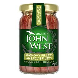 Foto van John west ansjovisfilets in olijfolie 95g bij jumbo