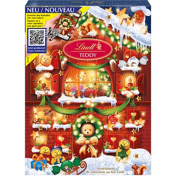 Foto van Lindt teddy advent calendar 170g bij jumbo