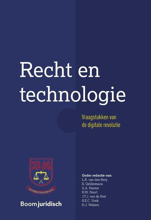 Foto van Recht en technologie - paperback (9789462906709)