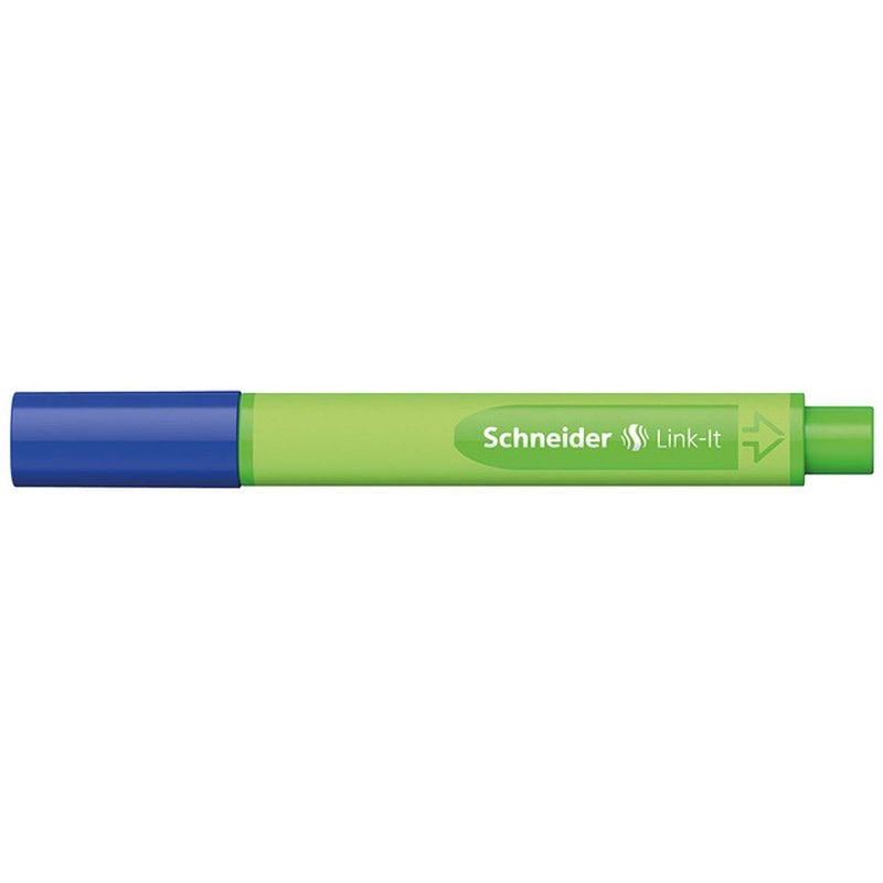 Foto van Schneider fineliner link-it 0,4 mm rubber groen/donkerblauw