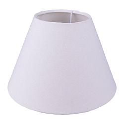 Foto van Haes deco - lampenkap - natural cosy - wit rond - formaat ø 23x15 cm, voor fitting e27 - tafellamp, hanglamp