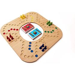 Foto van Keezbord keezenspel en tokkenspel - houten bordspel - 4 personen