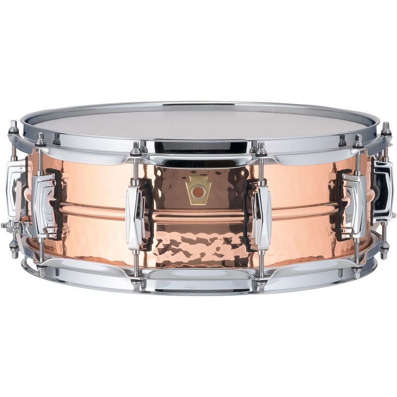 Foto van Ludwig lc660k hammered copper phonic snaredrum 14 x 5 inch