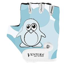 Foto van Ventura fietshandschoenen pinguïn polyester blauw/wit maat xs