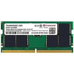 Foto van Transcend ts4800ase-32g werkgeheugenmodule voor laptop ddr5 32 gb 1 x 32 gb ecc 4800 mhz 262-pins so-dimm cl40 ts4800ase-32g