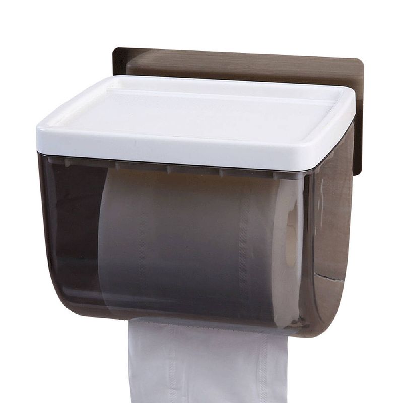Foto van Hangende toiletrolhouder voor wc rollen wc papier - montage zonder