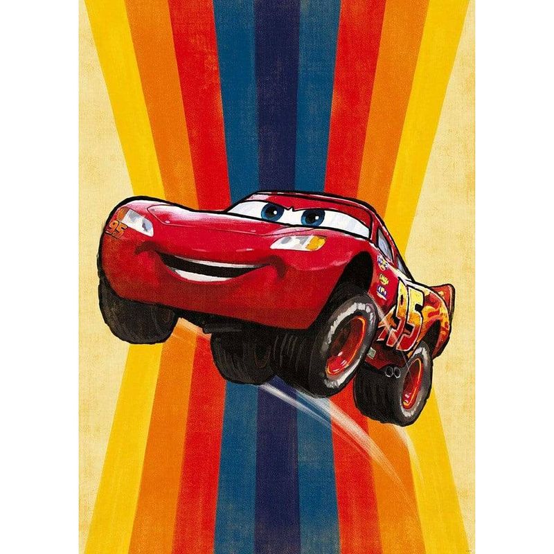 Foto van Komar cars jump vlies fotobehang 200x280cm 4-banen