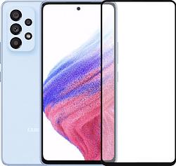 Foto van Samsung galaxy a53 256gb blauw 5g + panzerglass case friendly screenprotector glas zwart