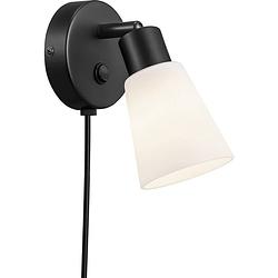 Foto van Nordlux cole 1-spot 2112991003 wandlamp e14 zwart