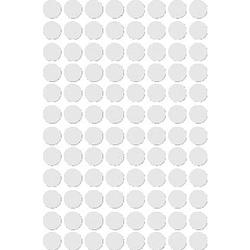 Foto van Apli ronde etiketten in etui diameter 8 mm, wit, 480 stuks, 96 per blad (1183)