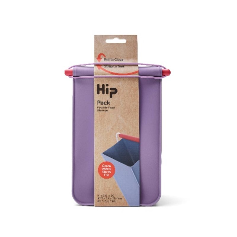 Foto van Herbruikbare lunchzak, pack - medium, 2.6 liter, paars - hip