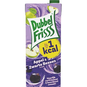 Foto van Dubbelfrisss 1kcal appel zwarte bes 1, 5l bij jumbo