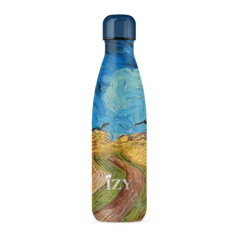 Foto van Izy - thermosfles 0.5l, rvs, korenveld met kraaien van gogh - izy art collection