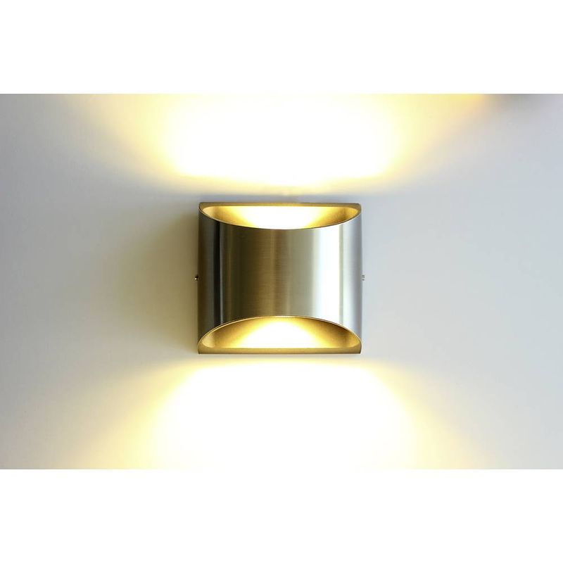 Foto van Lutec dodd st5006 smd led-buitenlamp (wand) 7.5 w rvs