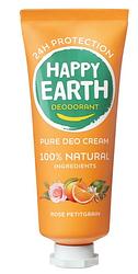 Foto van Happy earth pure deo cream rose petitgrain