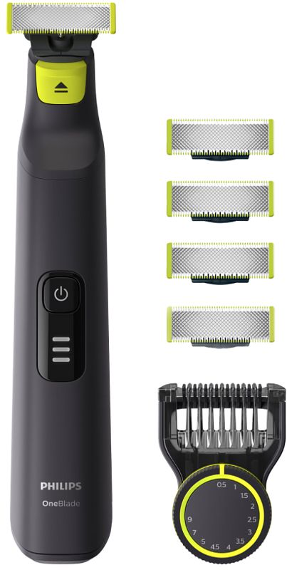 Foto van Philips oneblade pro qp6530/31 + one blade qp230/50 3 stuks