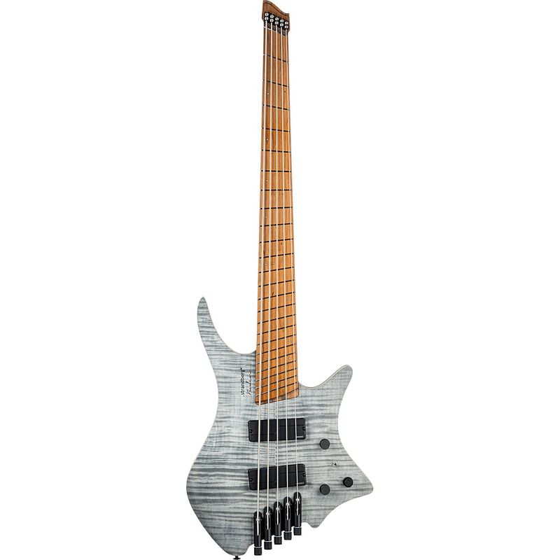 Foto van Strandberg boden bass standard 5 charcoal 5-snarige headless elektrische basgitaar met standard gigbag