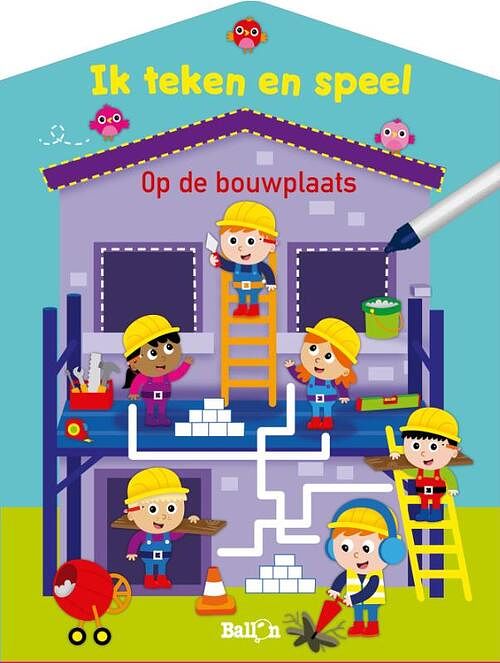 Foto van Ik teken en speel - op de bouwplaats - paperback (9789403222448)