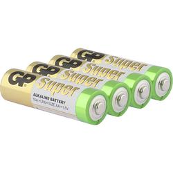 Foto van Gp super alkaline batterijen aa/lr6 - 4 stuks