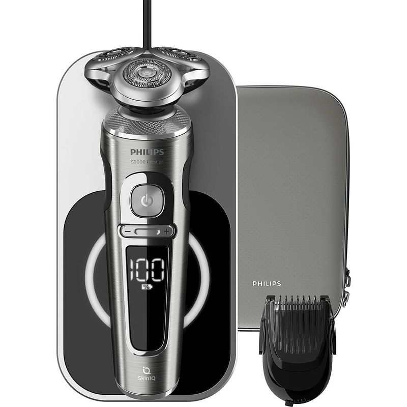 Foto van Philips shaver s9000 prestige sp9861/16 - scheerapparaat - lichtgrijs