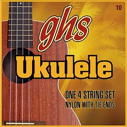 Foto van Ghs 10 nylon ukulele snarenset voor hawaïaanse d-stemming (adf#b)