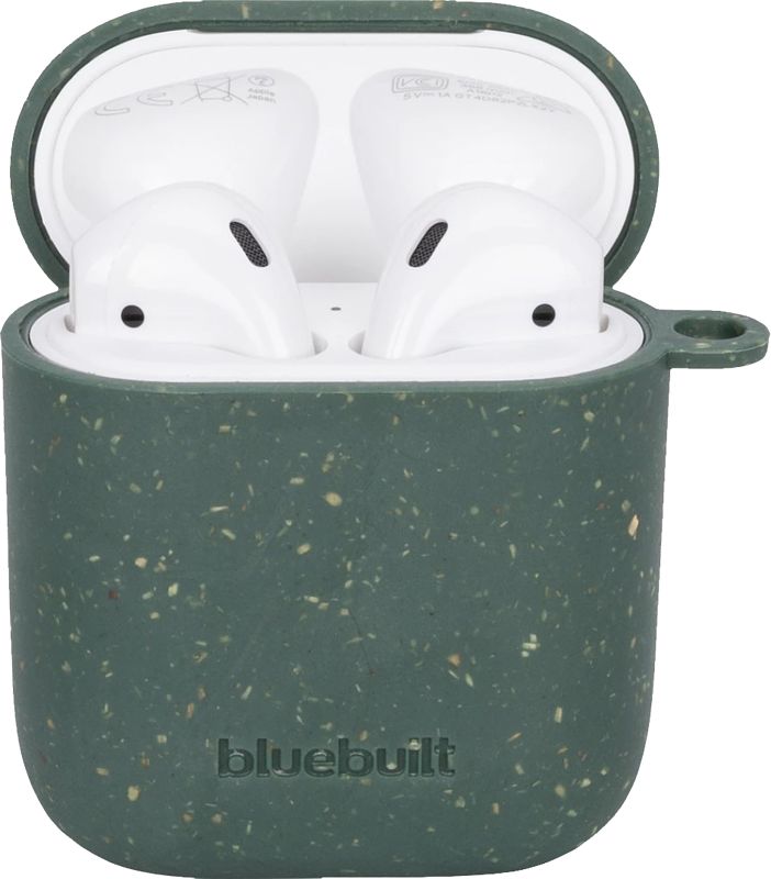 Foto van Bluebuilt hoesje voor airpods gen 1/2 composteerbaar groen