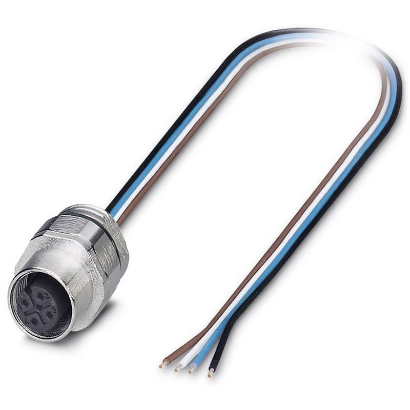 Foto van Phoenix contact 1693791 sensor/actuator steekconnector m12 aantal polen: 4 bus, inbouw 0.50 m 1 stuk(s)