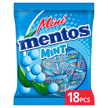 Foto van Mentos mint mini uitdeel snoep zak 18 stuks bij jumbo