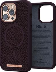 Foto van Njord apple iphone 13 pro back cover met magsafe bruin