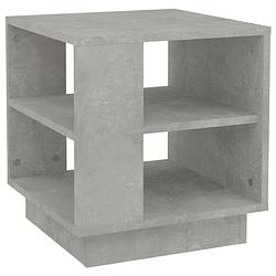 Foto van The living store banktafel - modern - salontafel - 40x40x43cm - betongrijs