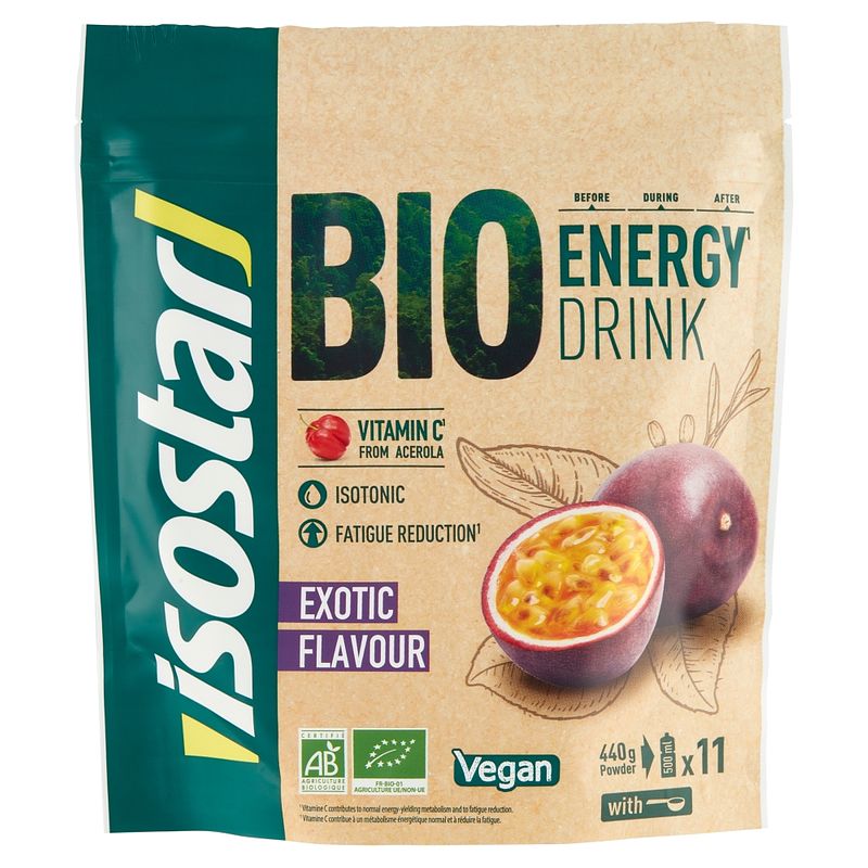 Foto van Isostar bio energy drink exotic poeder