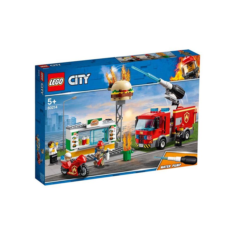 Foto van Lego city brand bij het hamburgerrestaurant 60214