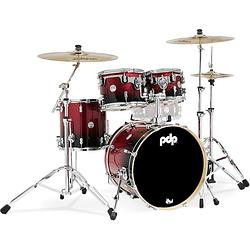 Foto van Pdp drums pd805884 concept maple red to black fade 4d. shellset