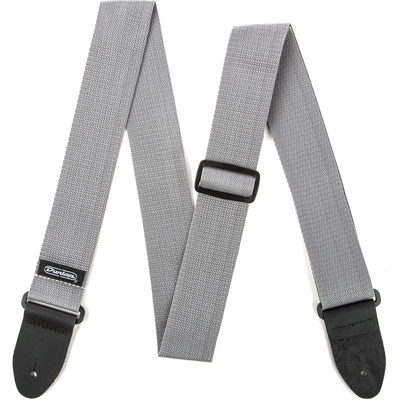 Foto van Dunlop d07-01gy poly strap gray gitaarband