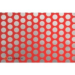 Foto van Oracover orastick fun 1 45-021-091-010 plakfolie (l x b) 10 m x 60 cm rood, zilver