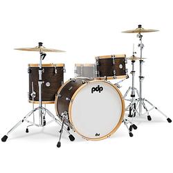 Foto van Pdp drums pdcc2213wn concept classic walnut stain 3d. rock shellset