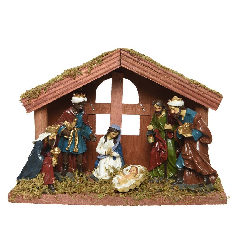 Foto van Kerststal mdf l10b20h14cm multi