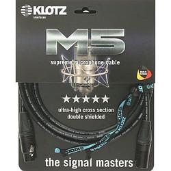 Foto van Klotz m5kbfm030 microfoonkabel 3p xlr male - 3p xlr female 3 meter zwart