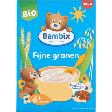 Foto van Bambix bio granenpap van fijne granen 6+ maanden 180g bij jumbo