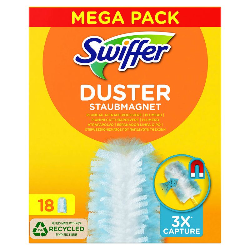 Foto van Swiffer duster stofdoekjes navulling - 18st