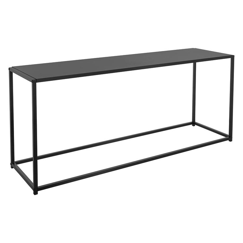 Foto van Salontafel 115x32x50,5 cm zwart metaal ml design