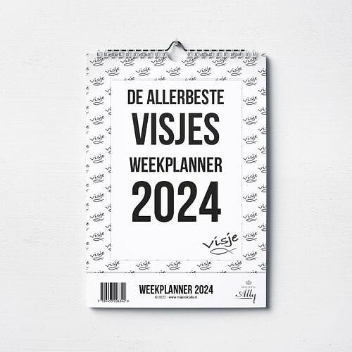 Foto van Weekplanner 2024 visje - paperback (9789493206342)