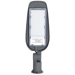 Foto van Led straatlamp - aigi animo - 100w - helder/koud wit 6500k - waterdicht ip65 - mat grijs - aluminium
