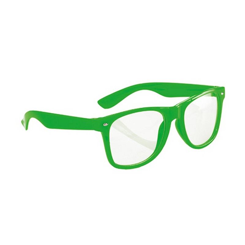 Foto van Party brillen neon groen - verkleedbrillen